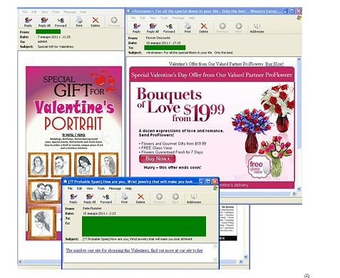 バレンタインをテーマとした最初のスパムメール