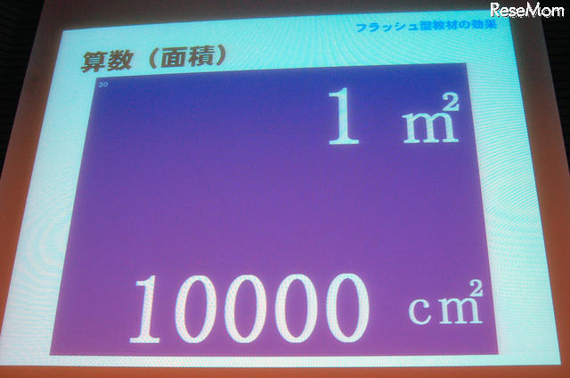 Excelで手軽に作成＆活用するフラッシュ型教材…霧島市立国分北小学校 単位の換算（算数）