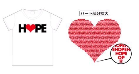 胸にある「HOPE」の「O」の下部にはトレードマークも