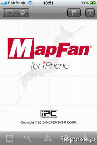 インクリメントP MapFan for iPhone を期間限定で無償提供