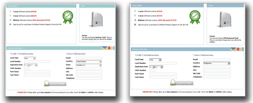 図3：「System Tool」（左）と「MS Removal Tool」の購入画面 