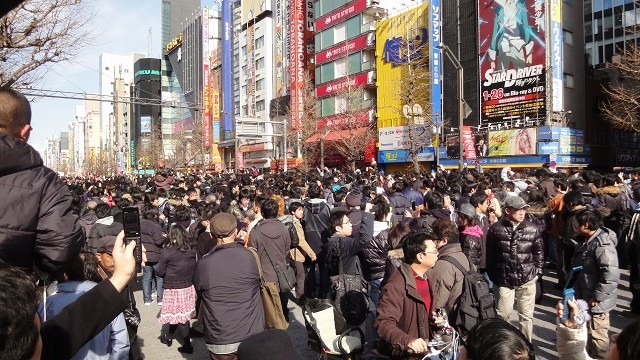 1月23日に再開されたときのホコテンの模様