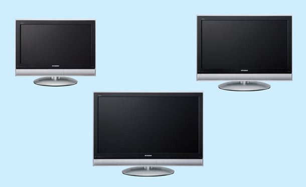 LCD-H26MX60（左）、LCD-H37MX60（中）、LCD-H32MX60（右）