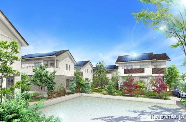 スマートコミュニティ豊田東山の街並みのイメージ