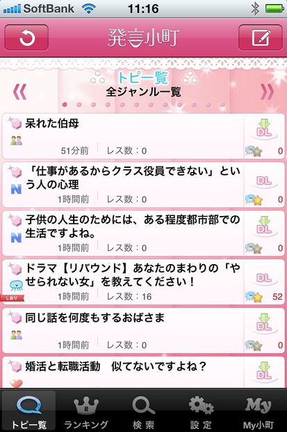 トピの一覧ページ