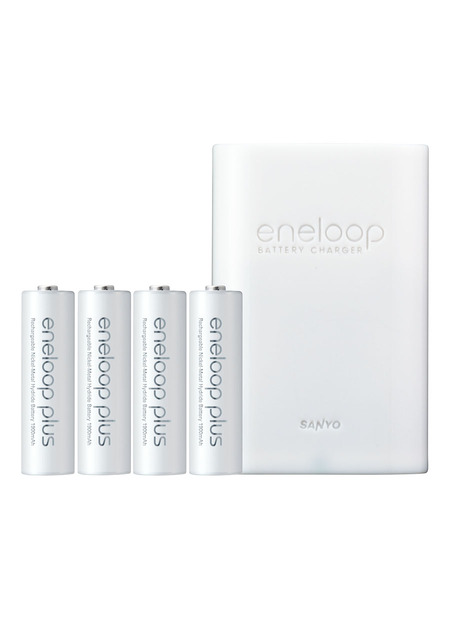 単3形eneloop plus4個付充電器セット