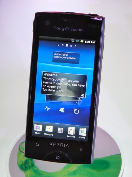 大幅な小型化が図られた「Xperia ray」