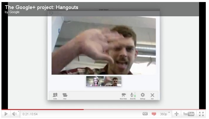 「Hangouts（ビデオチャットルーム）」は多人数の参加が可能