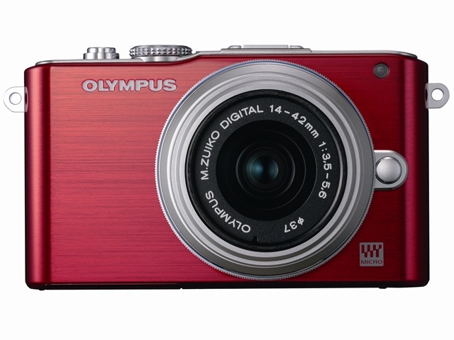 「OLYMPUS PEN Lite E-PL3」レッド