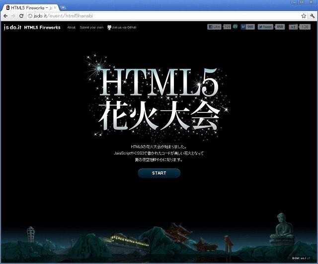 「HTML5花火大会」会場