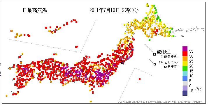 日最高気温