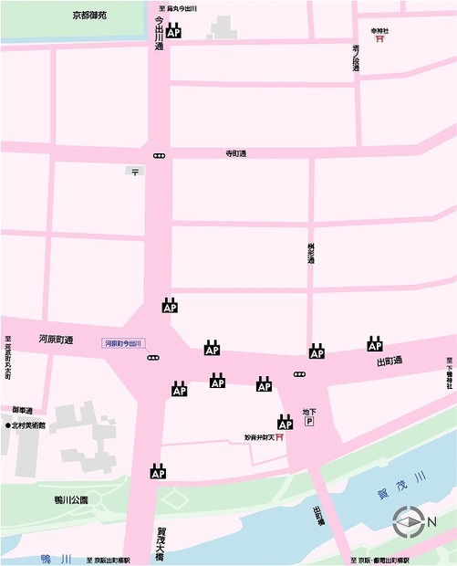 設置個所の地図