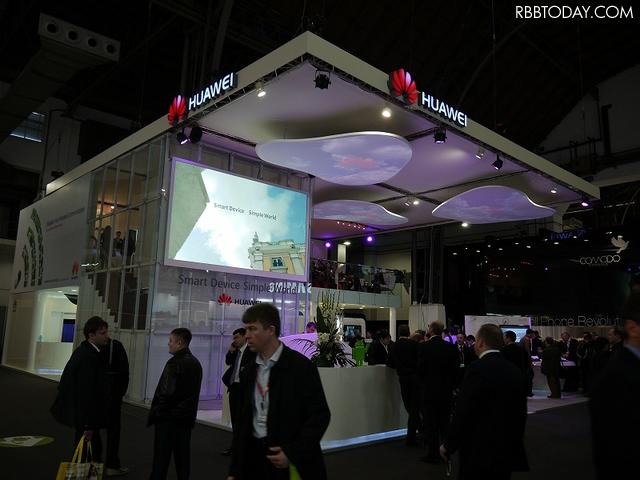 2月に開催された「MWC 2011」におけるHuaweiのブース