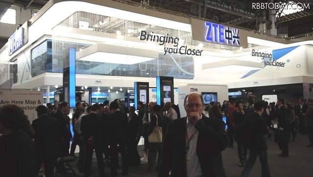 2月に開催された「MWC 2011」におけるZTEのブース