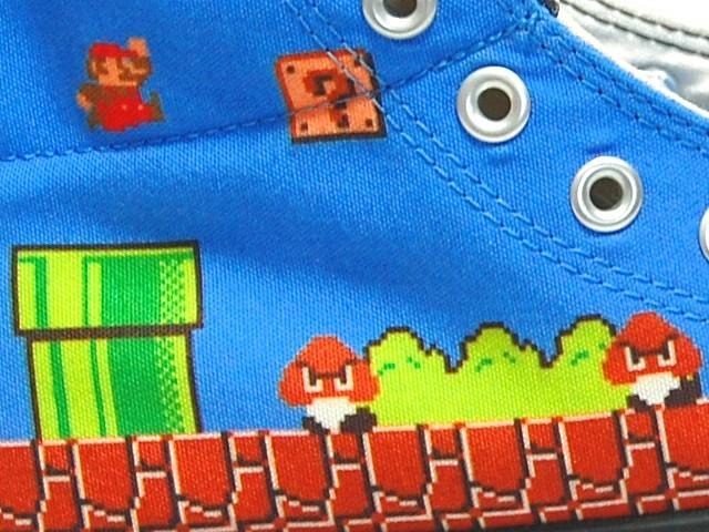 ゲーム画面がそのままシューズになった！？「ALL STAR SUPER MARIO BROS. CS HI」・・・週刊マリオグッズコレクション第149回 プリント部分アップ
