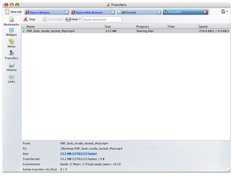 　Opera Softwareは、Webブラウザーの「Opera 9」の正式版をリリースした。「BitTorrent」やウィジェットを搭載したのが特徴。対応OSはWindows、Mac OS X、Linuxなど。また、日本語や英語のほか、合計25か国語が同時にリリースされた。