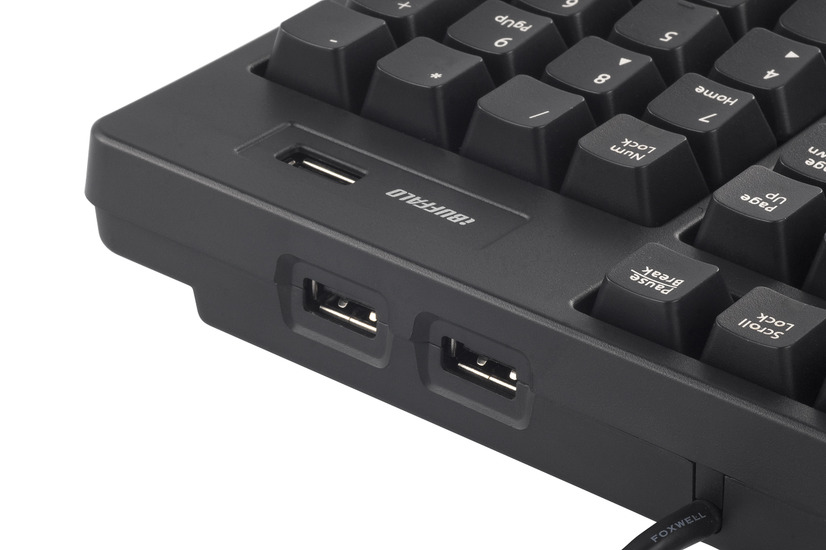 本体上部側面のUSBポート