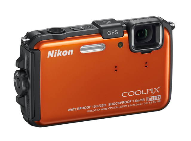 「COOLPIX AW100」サンシャインオレンジ