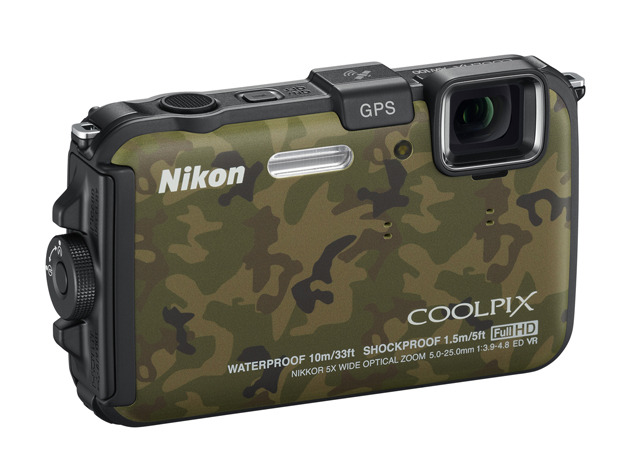 「COOLPIX AW100」フォレストカムフラージュ