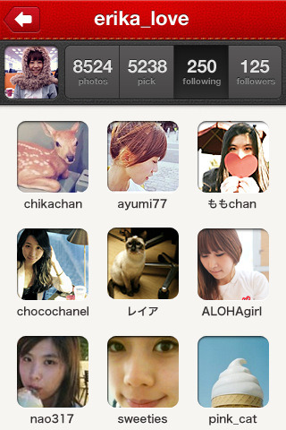 pickのスマートフォンアプリ