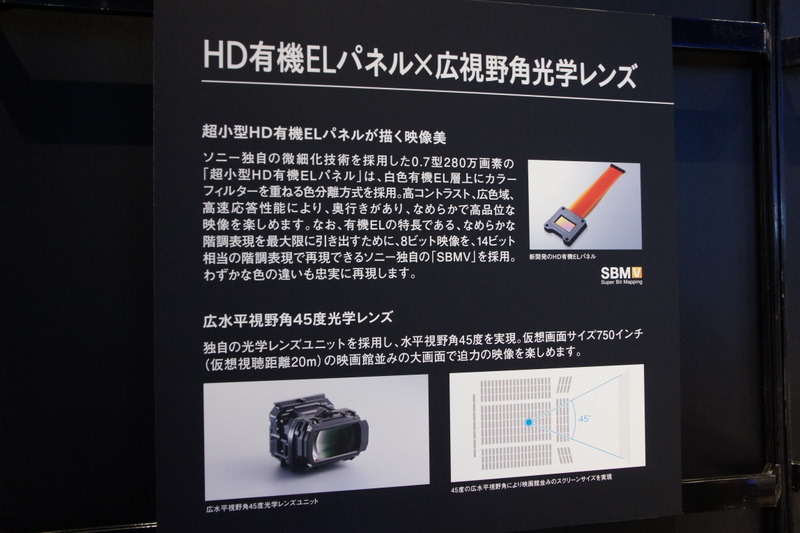 ソニー ヘッドマウントディスプレイ HMZ-T1　発表会