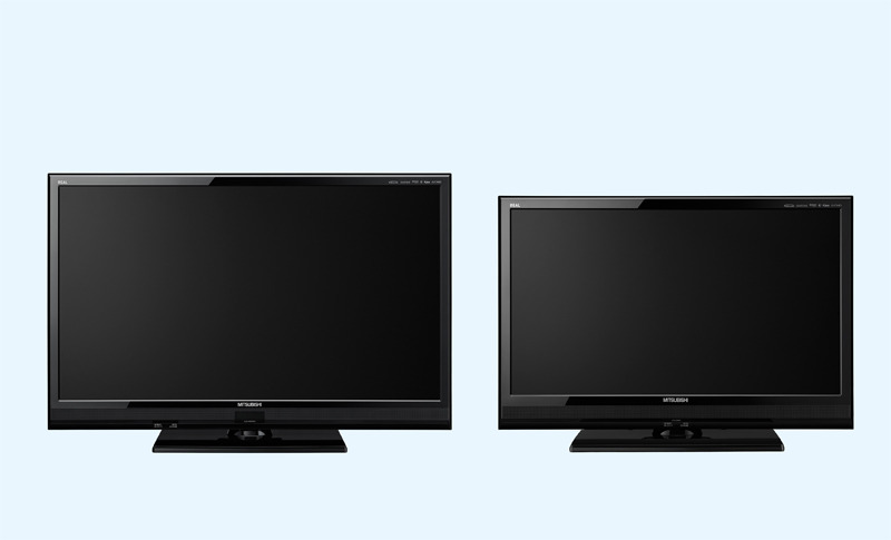 40V型LCD-40DRW2（左）、32V型LCD-32MR2（右）
