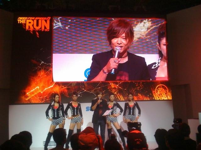 【TGS 2011】川村ゆきえさんが『ニード・フォー・スピード ザ・ラン』のレースに参加  　