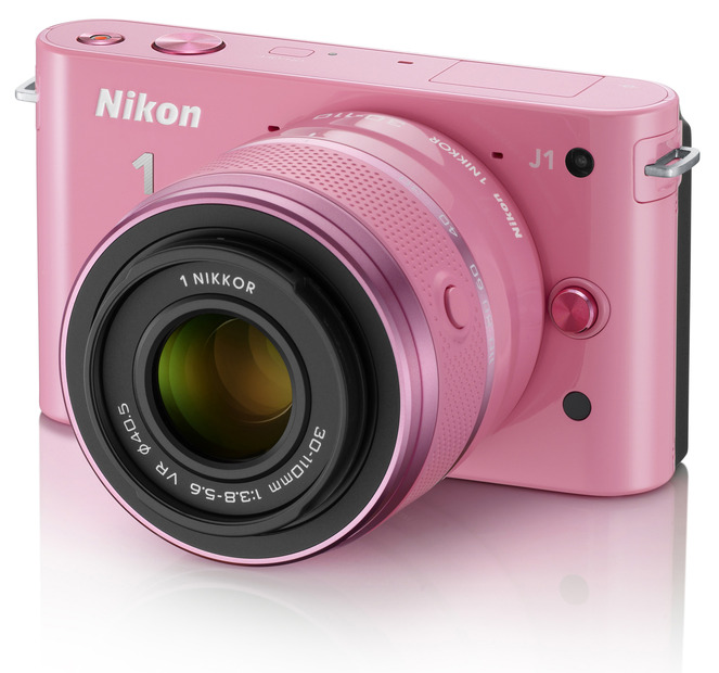 「Nikon 1 J1 ダブルズームキット」ピンク