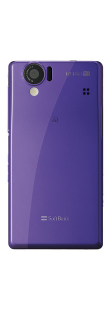 「AQUOS PHONE SoftBank 102SH」（イノセントパープル）