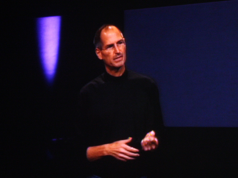 米アップルのCEOスティーブ・ジョブズ