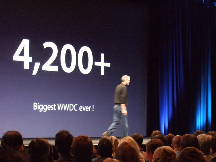 今年は過去最大のWWDCとなり、4200人以上の開発者が登録しているそうだ。