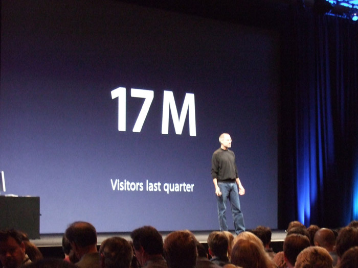 アップルリテールストアの訪問者は6月末で1700万人に達した。