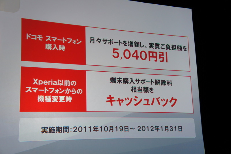 【フォトレポート】スマホ14機種登場、ドコモ2011-12冬春モデル発表会 