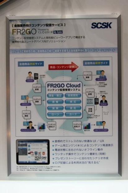 SCSKとCRI、金融機関向けにiPadを使った営業ソリューション「FR2GO」を開発  　