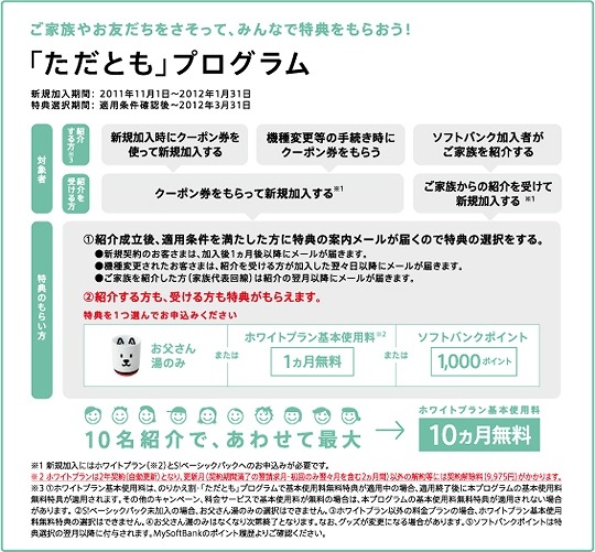 「ただとも」プログラムキャンペーン内容