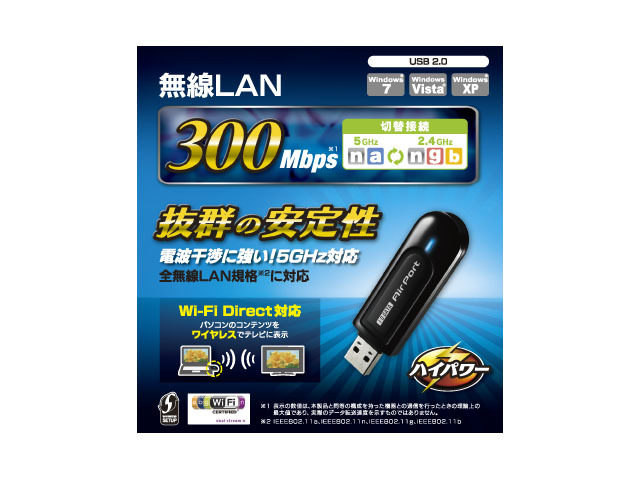 「WN-AG300U」のパッケージ