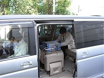 テスト車両による電波測定