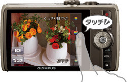 「OLYMPUS SH-21」タッチ操作のイメージ