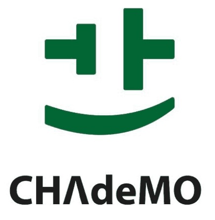 「CHAdeMO」（チャデモ）ロゴ