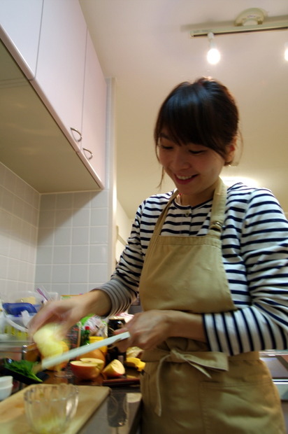 「早く食べたいっ」おいしそうなにおいに思わず顔もニヤける