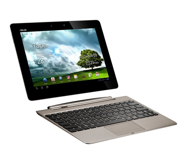 画面とキーボードを接続して、ノートPCとしても使用可能な「Asus Eee Pad Transformer Prime」