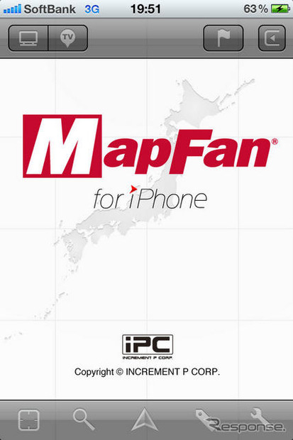 インクリメントP「MapFan for iPhone Ver.1.5」