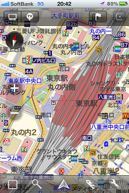 インクリメントP「MapFan for iPhone Ver.1.5」