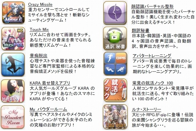 無料ダウンロード提供アプリ