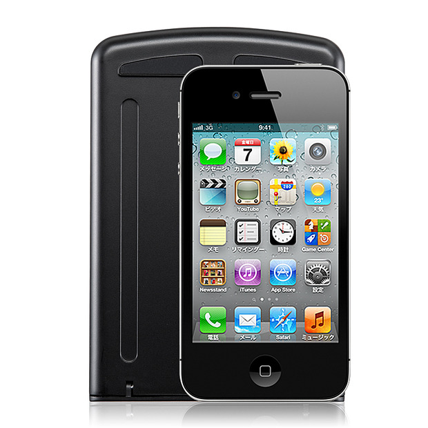 折りたたみ時にiPhoneと比較したコンパクトボディのイメージ（iPhoneは別売）