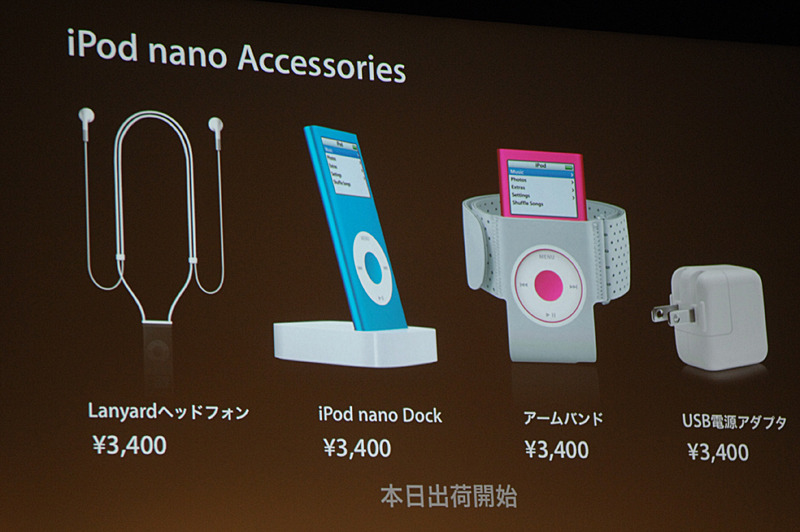 iPod nanoのアクセサリ