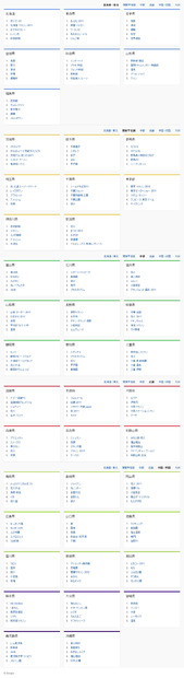 「Google 年間検索ランキング2011」地域別画面