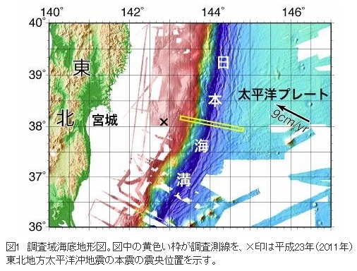 調査域海底地形図