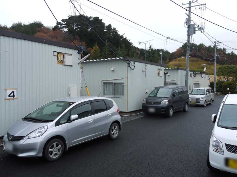 女川町の仮設住宅