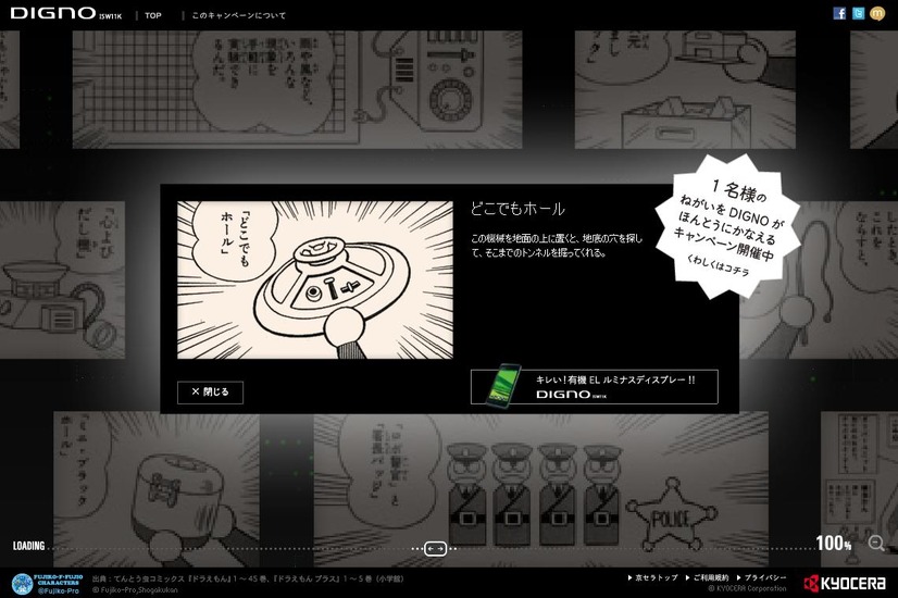 ねがいごとに応じてひみつ道具をピックアップしてくれる